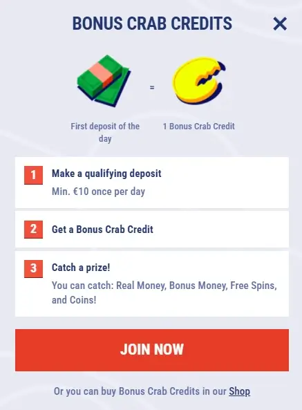 bonus crab on tikitaka casino