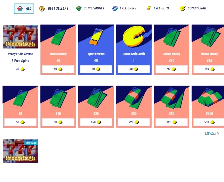 tikitaka casino shop section